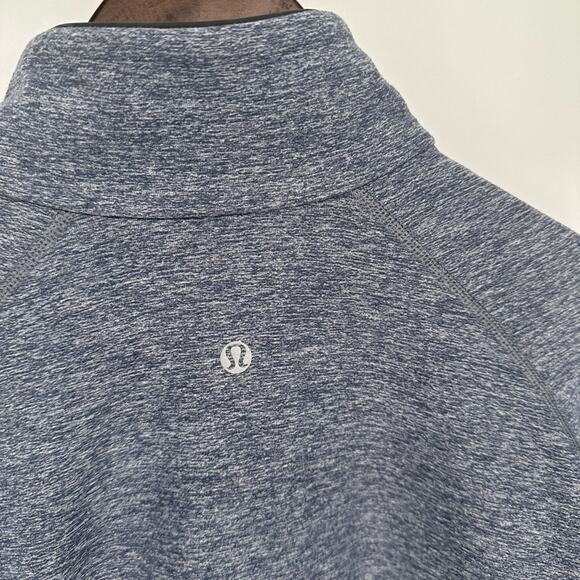 Lululemon Surge Warm 1/2 Zip *Silver Heathered Dark Slate Mens Size Medium - Picture 6 of 8